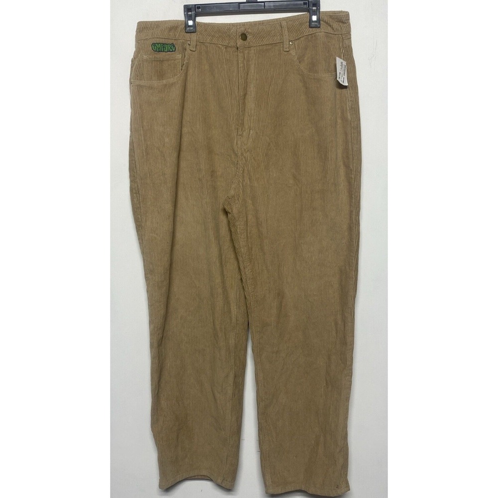 Empyre Tori Tan Corduroy Highrise Wide leg Jeans Womens Sz 18 Skater Zumiez NWT